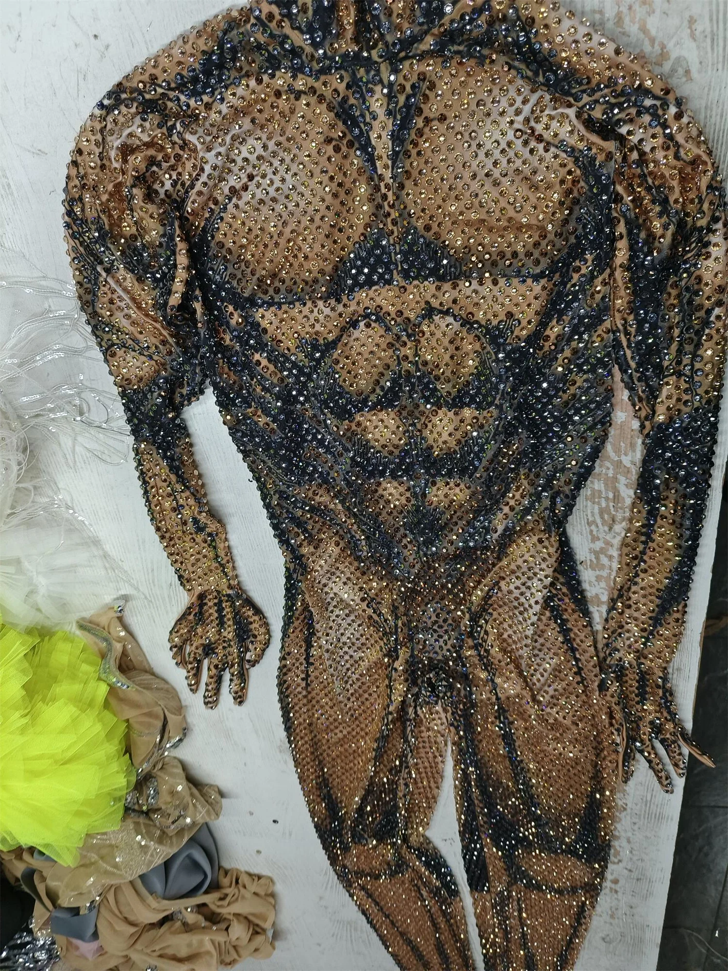2023 Luxury See Through Crystal Bodycon Romper Stage Performance Dance Leotard Rhinestone Bodysuit Men Club One Piece Jumpsuits