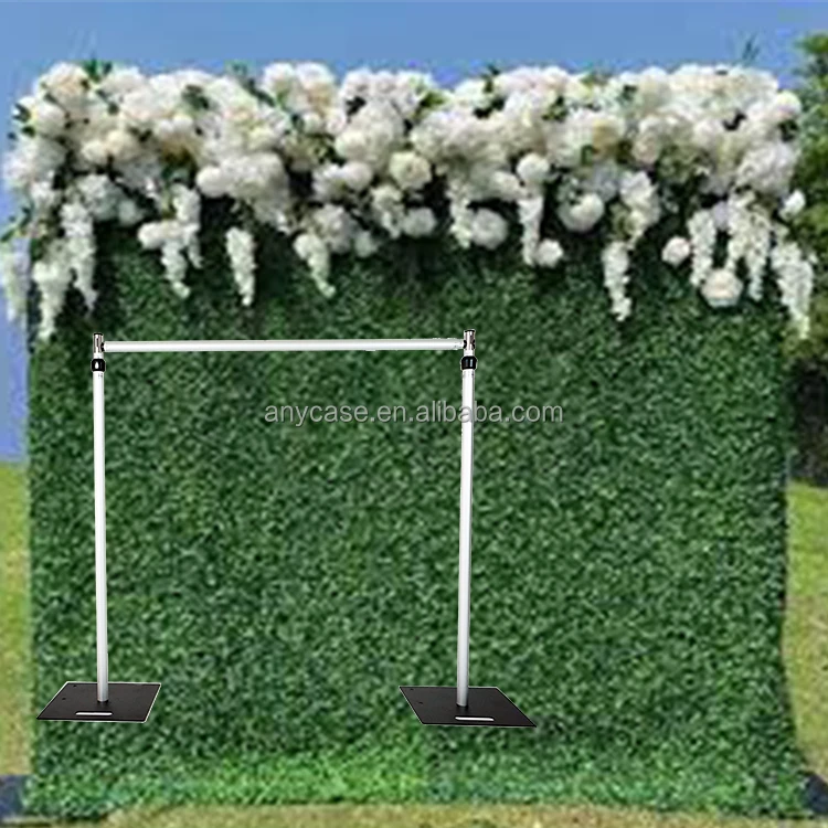 Heavy Duty Adjustable Backdrop Pipe and Drape Stands Kit with Base Plates Wedding Decoration Backdrop