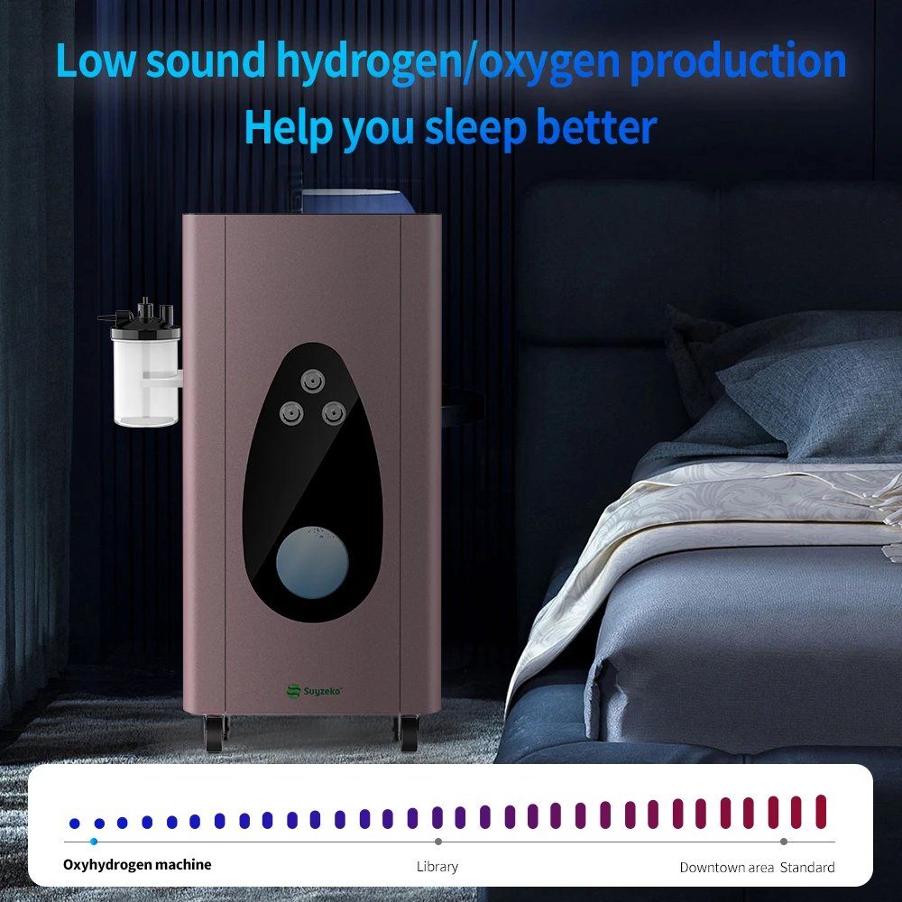Suyzeko Hydrogen Gas Generator Japanese hho Hydrogen Gas Generator 3600ml Antioxidant Hydrogen Gas Breathing Inhaler