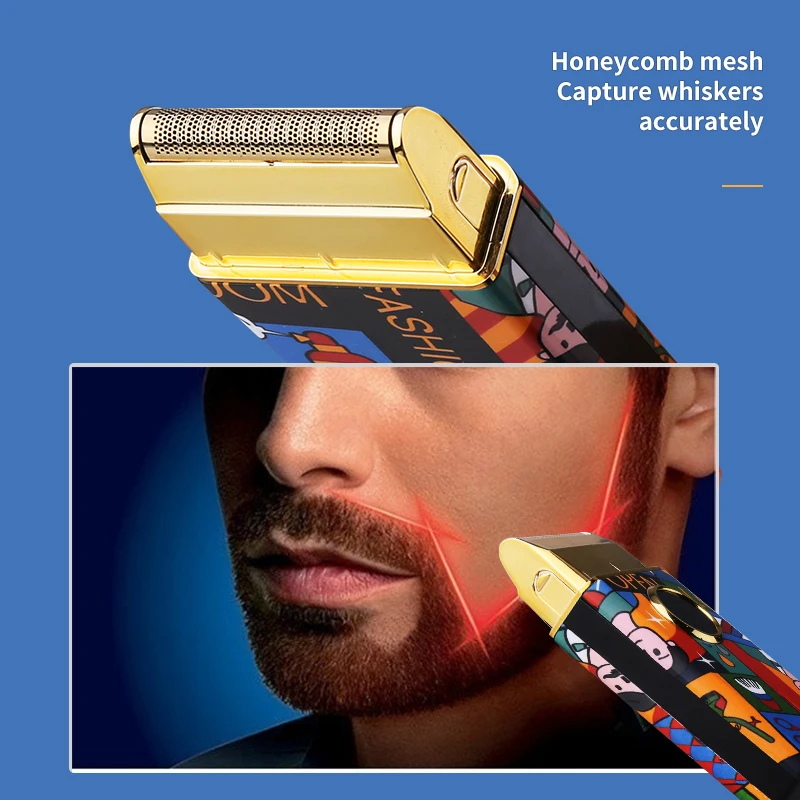 Kemei KM-RS7098 Professional beard shaver Trimmer Set Usb Charging Rechargeable Shaver Machine For Men