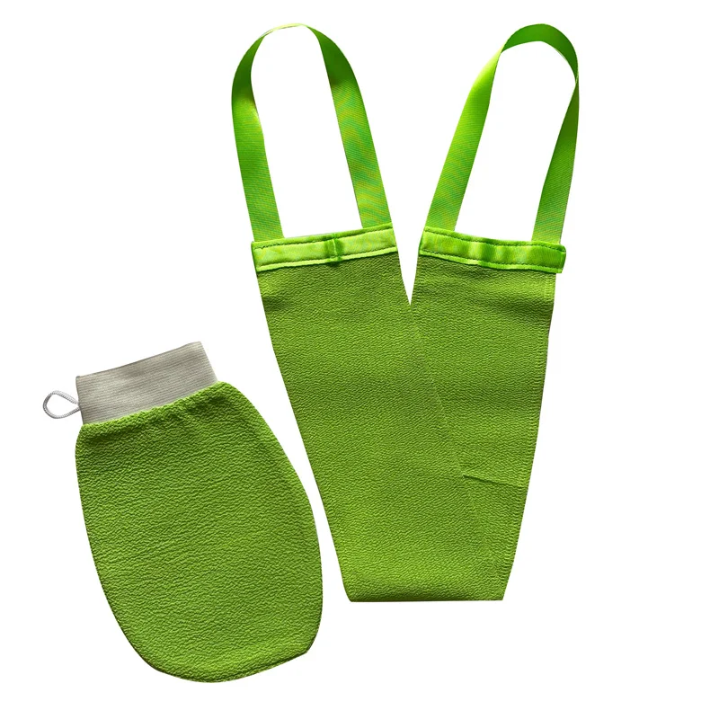 Visocse Bath Scrubber Body Brush Bath Shower Exfoliating Back Brush Belt Wash Bathroom Clean Tools Belts Cleansing Towel