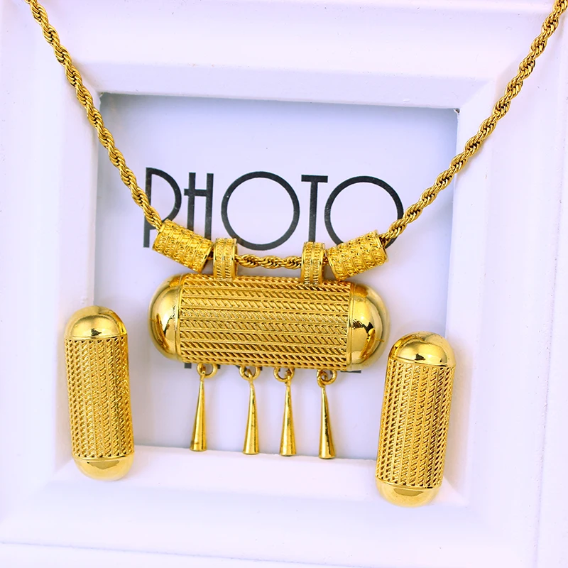 Wholesale African Big Size 18k Gold Plated Jewelry Sets