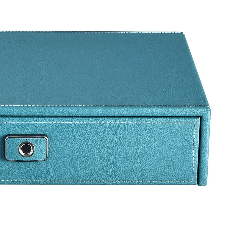 DSTPEL Wholesale wardrobe fittings fingerprint safety deposit Leather Drawer Safe box