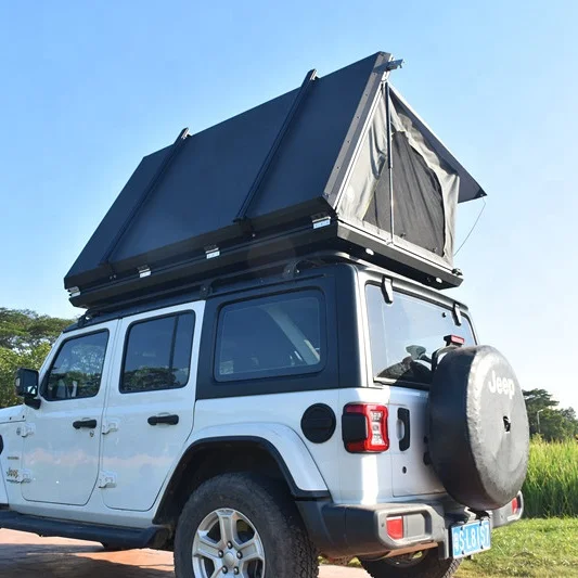 Aluminum roof tent top hard shell outdoor camping roof top hard shell car tent for sale