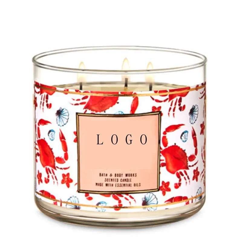 Best Price Wholesale Nature Aromatherapy 3 Wick Scented Soy Wax Candle in Big Glass Jar Beeswax Palm Wax Bars Diwali Occasions