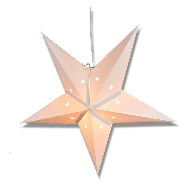 
Fiesta color print decor star paper light 
