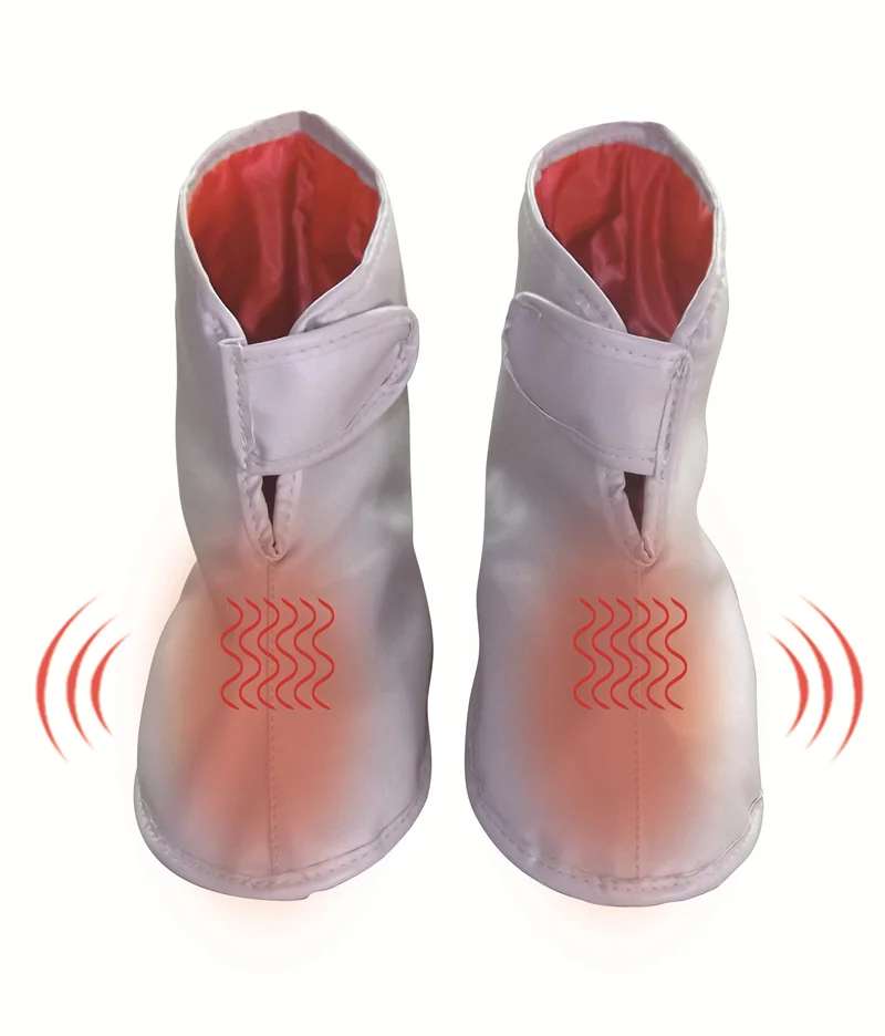 Foot warmer massage shoes electric foot massager Vibrating heat massage boots feet warm heating shoes