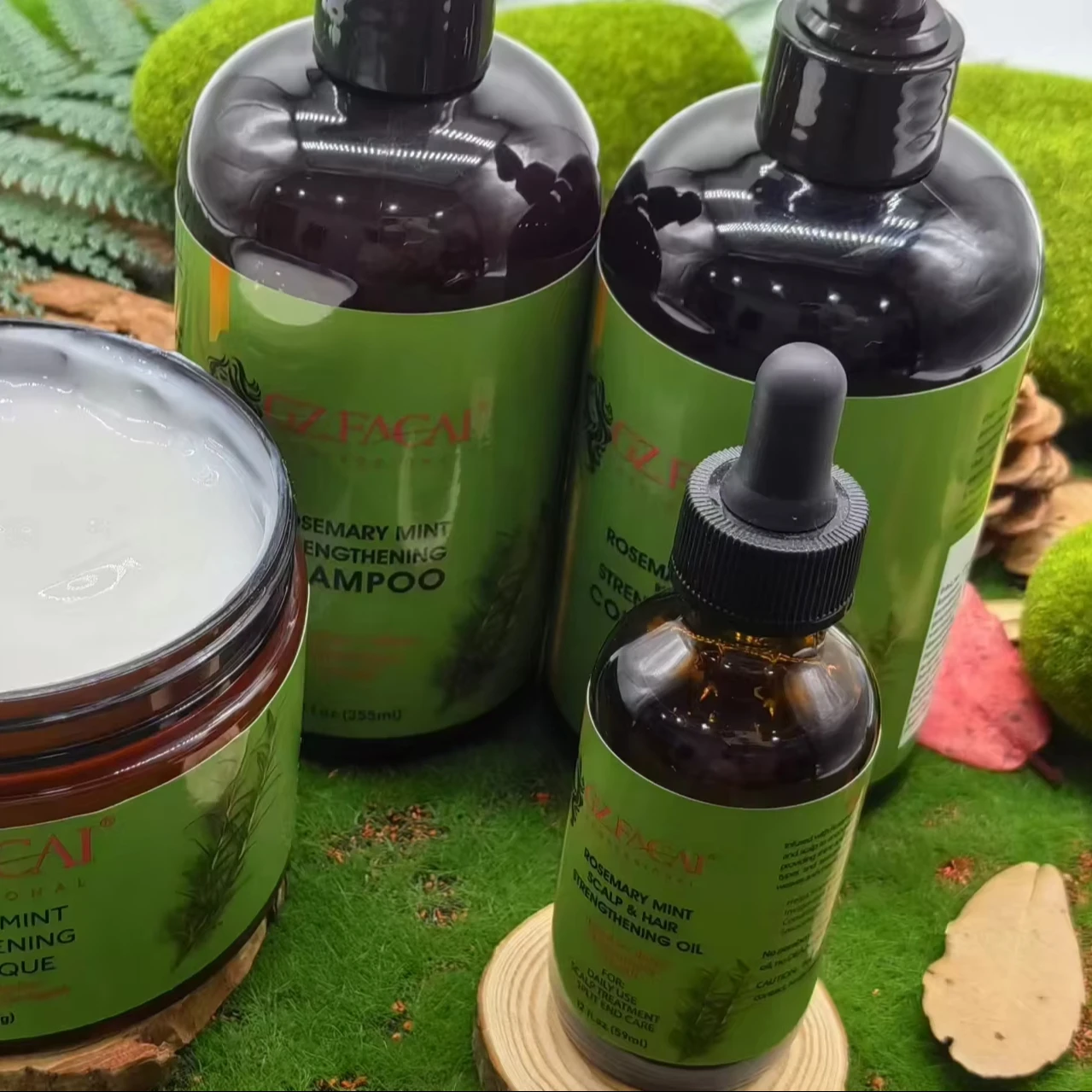 Private Label Natural Rosemary Tea Tree Oil Hair Shampoo and Conditioner for help  Hair Growth Hair Loss and Thinning