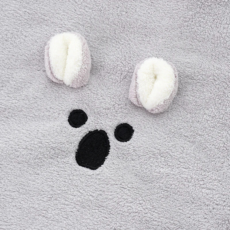 3D Animals High Quality Towel Microfiber cartoon Bath Towel Embroider Adult and Baby Gift Bath Towel