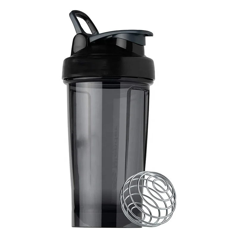 Portable custom 500ml  shaker bottle for protein powder drinking Plastic Shaker Bottle PET