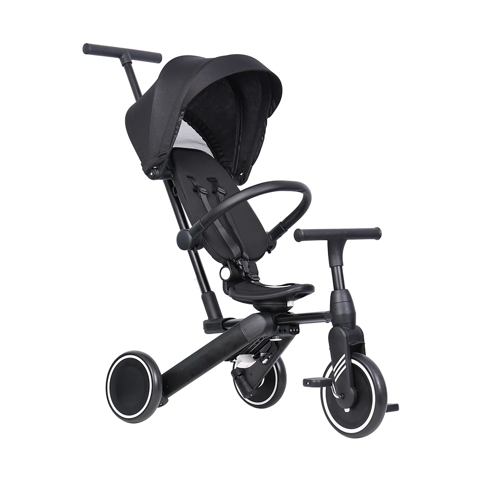 Good Baby Tricycle 7 In 1 For 2-5 Years Old Metal & Plastic Folding Baby Tricycle With Pedals Baby Tricycle 6 In 1 3 Wheel Pedal