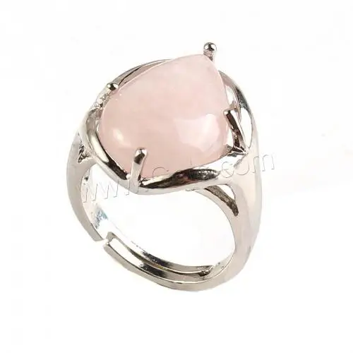 Unisex Gemstone Zinc Alloy jewelry Finger Ring different materials for choice 20*17mm 1613273