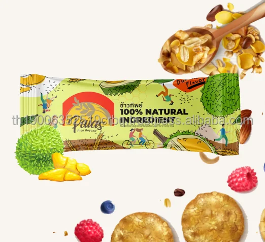 Delicious Snack food Stir Rice Porridge Grain Snacks Durian Flavor Mixed Fruits and Vegetables Healthy Yummy Thailand