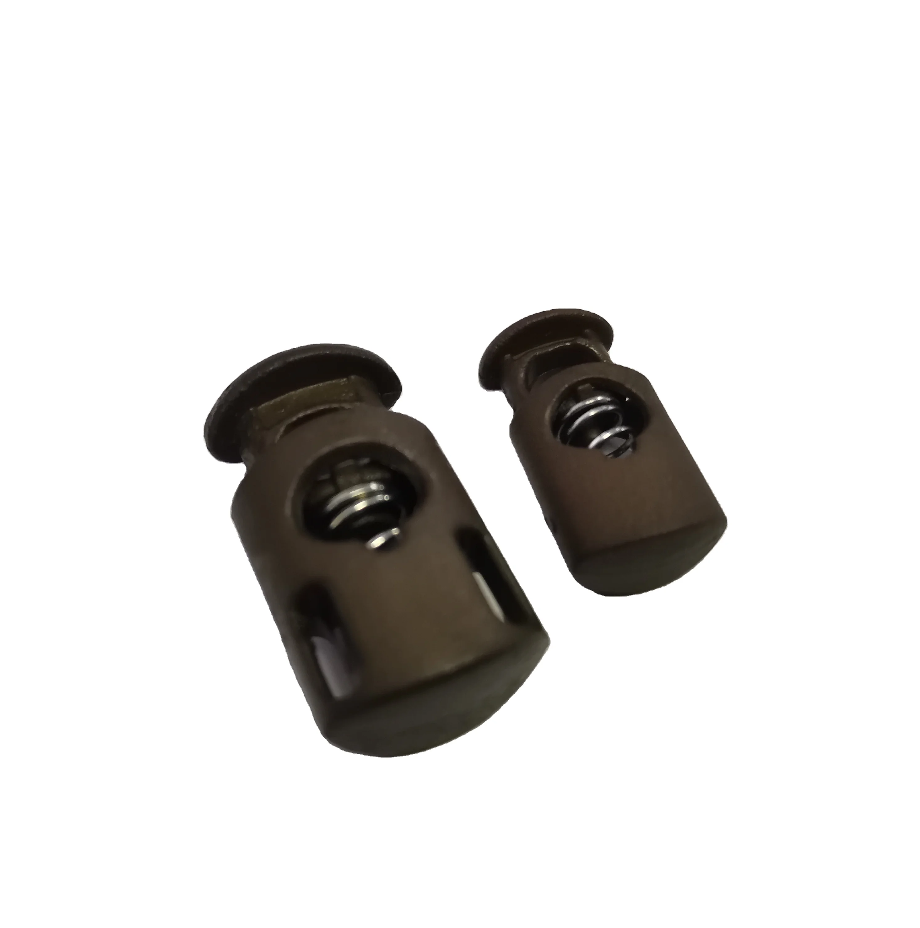 Adjustable Cordless Adjustable Cord Lock Stopper Cord Plastic Plating Metal Elastic Nickel-free Washable Cordless Spring