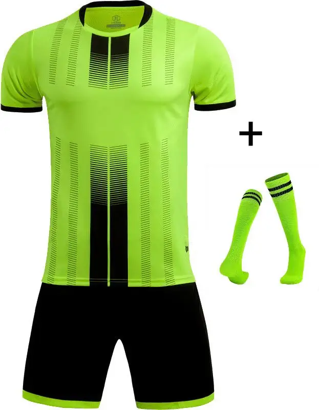 Children Football Jerseys Men Boys Soccer Clothes Sets Short Sleeve Kids Football Uniforms Adult Kids Soccer Tracksuit Jersey