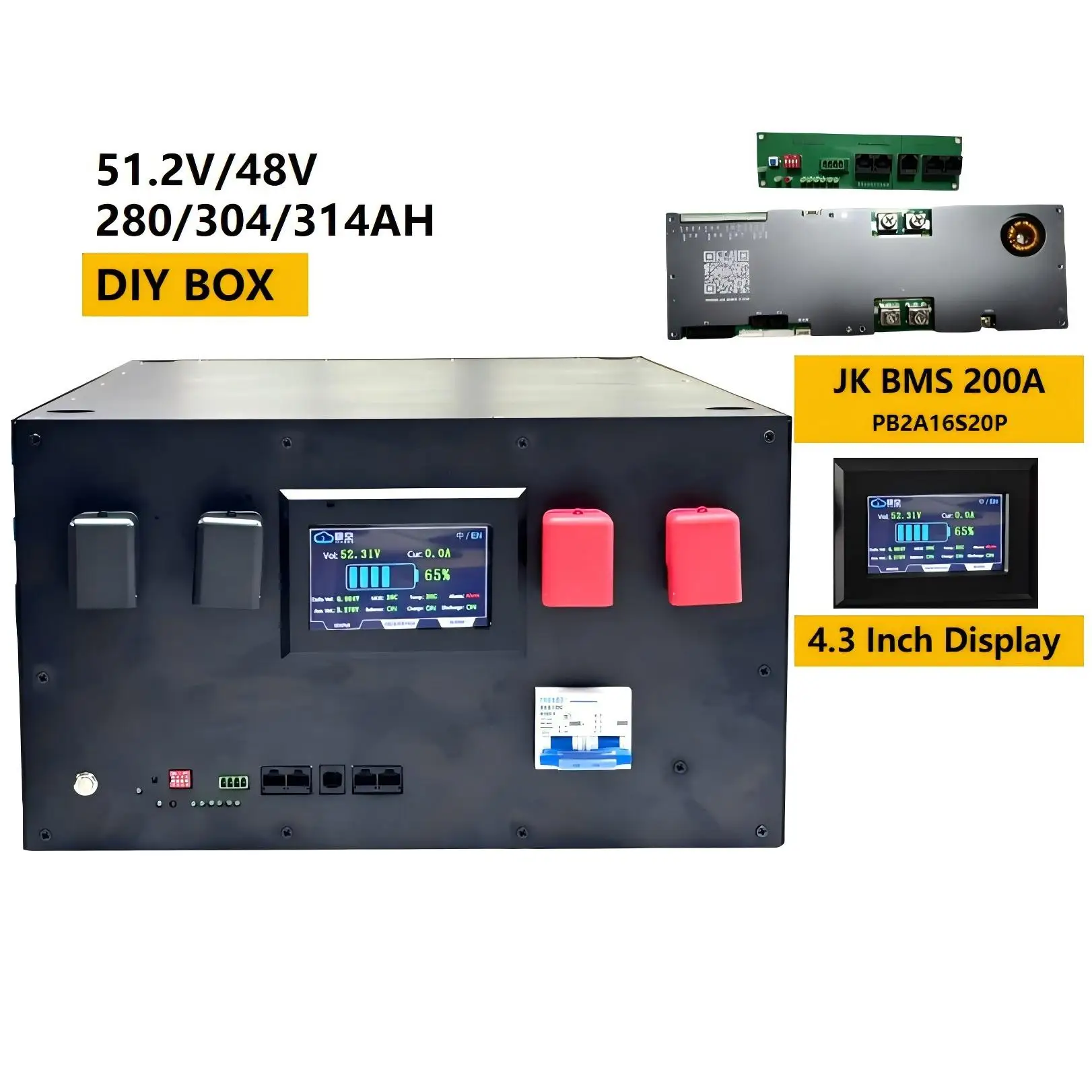 Набор для работы Starmax 280Ah набор с серверной стойкой 16S 200A Bms 15 кВтч 12 В 24 литиевая батарея 48 51 2 Lifepo4