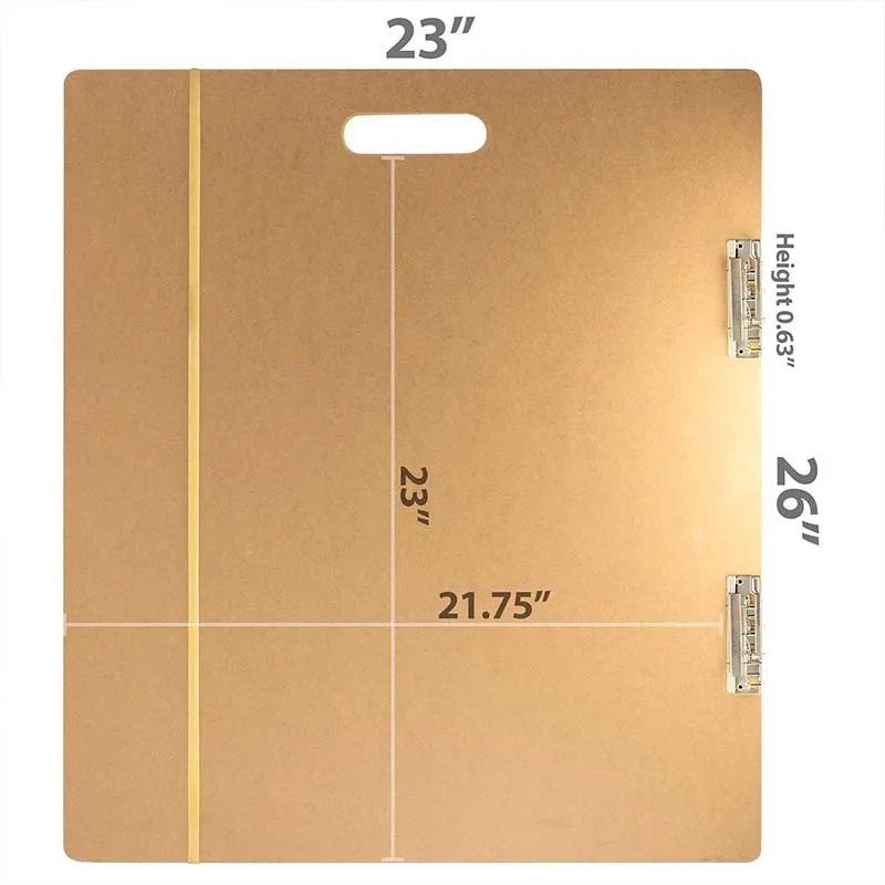 Wooden drawing board with lock, multifunctional drawing art drawing board