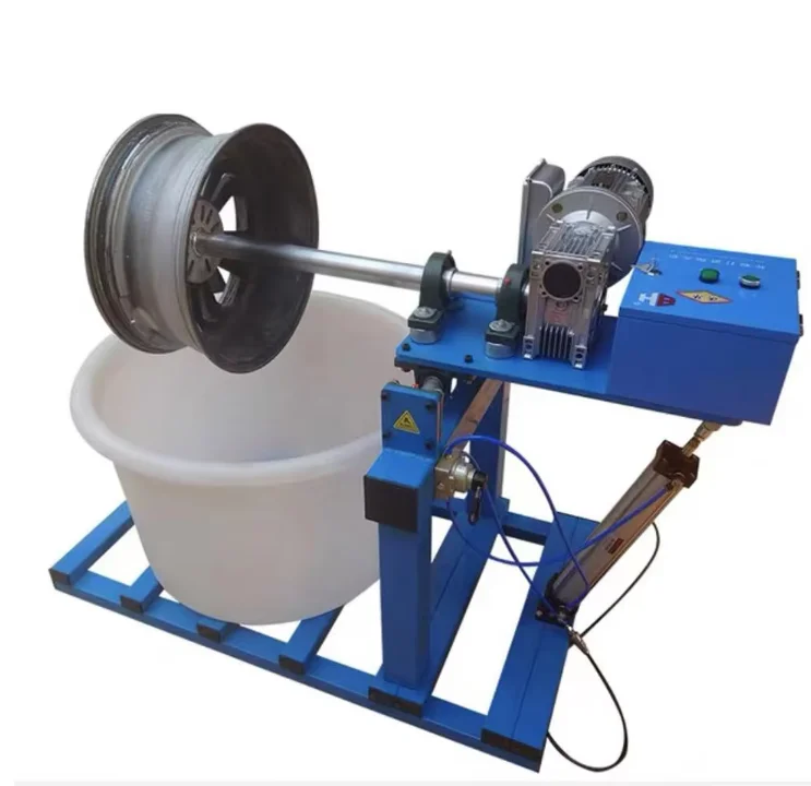 24 inch professional alloy wheel polishing vibrating with abrasive medium car rim polishing machine