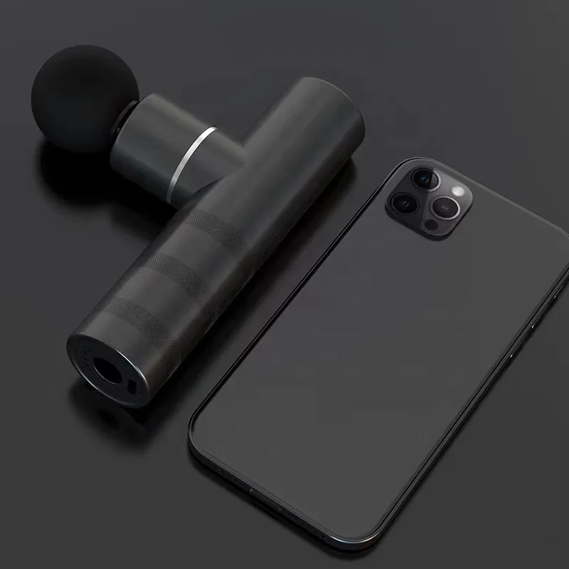 Factory Price mini massage gun heated deep tissue vibration body muscle mini massage gun with Heating head