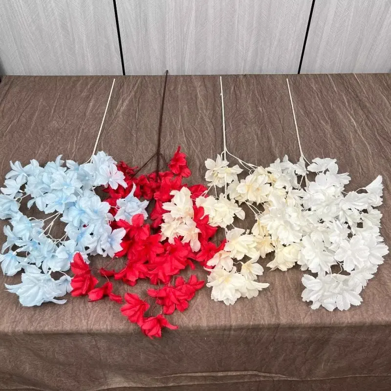 DKB Artificial High Quality Colorful Edelweiss flower Wedding Decoration Single Stem Flower For Home Event Decor Party