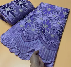 5 yards Swiss lace fabric cotton lace embroidery African 100% cotton fabrics Swiss voile lace popular Dubai style  OK7037