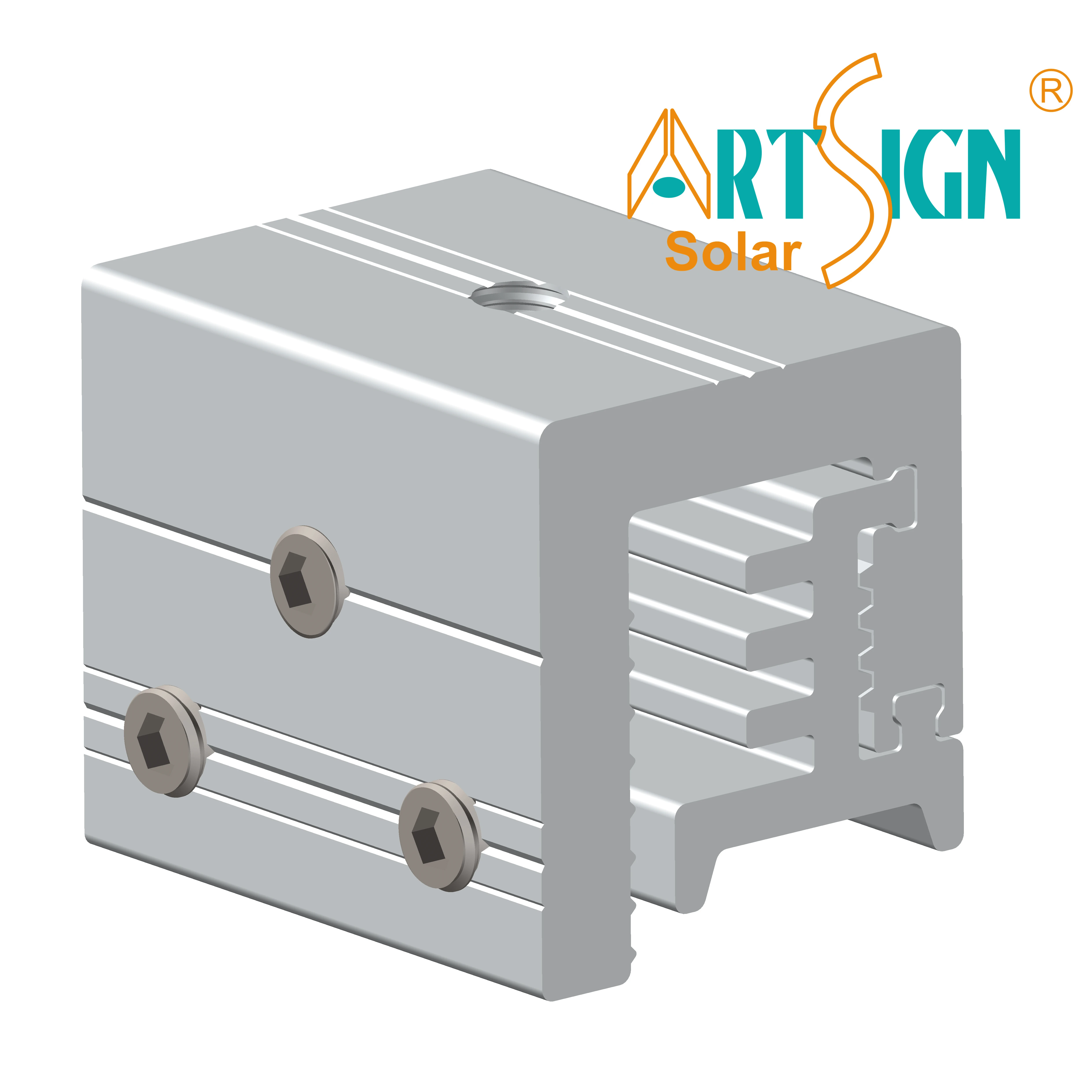 Art Sign OEM factory Certified Non penetrating standing seam metal roof solar panel mount bracket system aluminum lock clips