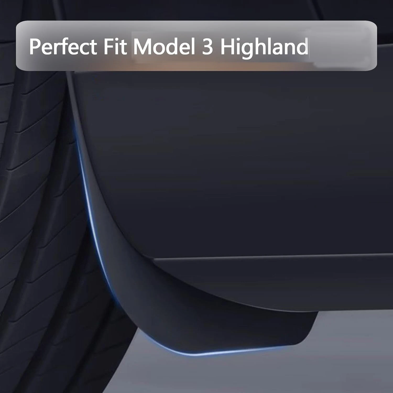 4Pcs for 2024 Tesla Model 3 Highland Mud Flaps Accessories Splash Guards Tire Mud Flap,Mudguard Tesla Model 3 Highland