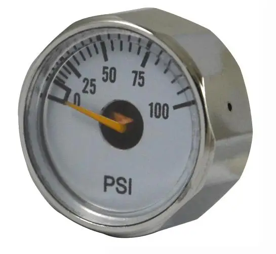 approved oxygen spiral tube pressure gauge 4000psi /medical oxygen spiral tube gauge