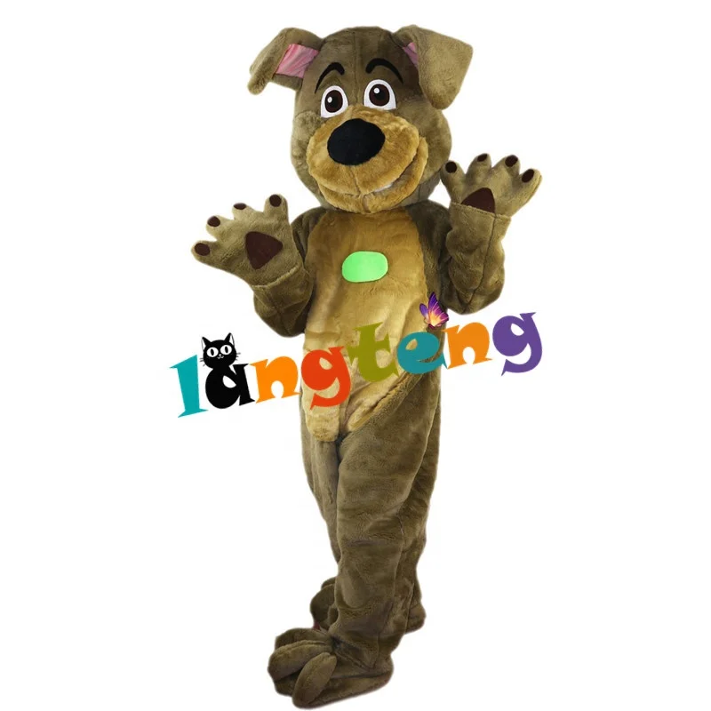 744 New Version Adult Full Body Character Outfits Brown Dog Mascot Costumes