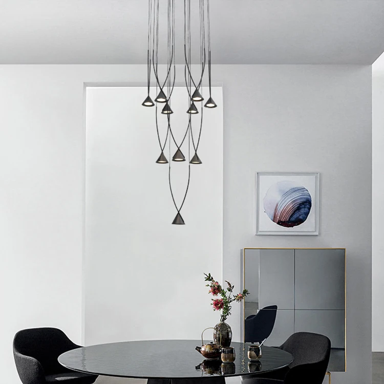 Modern Hanging Light Simple Style Fixtures Home Decor Chandeliers Lighting Restaurant Showroom Ceiling LED Pendant Light