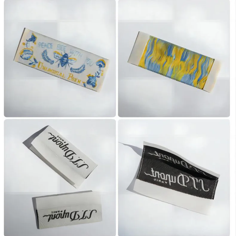 Woven mark creative high quality labels decorative fabric labels clothing accessories small MOQ logo customized collar label