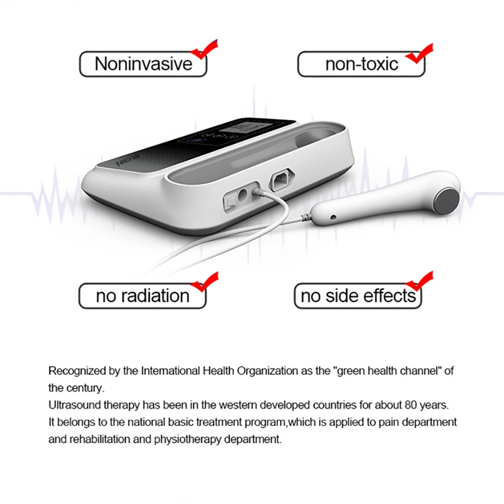 New Medical Therapy Devices Portable Ultrasound Therapy Machine Physiotherapy Ultrasound