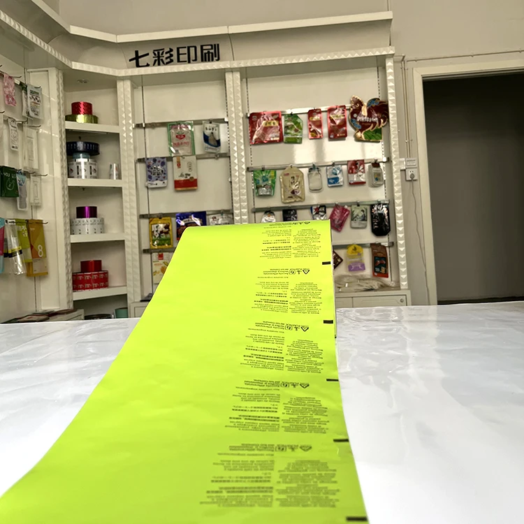 Food Safety Plastic Snack Packaging Film Roll for Cookie Food Packaging Film For Candy Laminating Film Roll