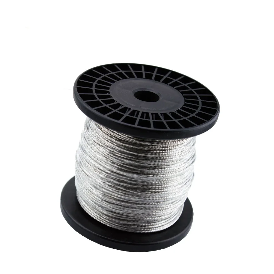 1.2mm in diameter 1000m/roll multi-strands SS304 stainless steel wire, electric fencing wire