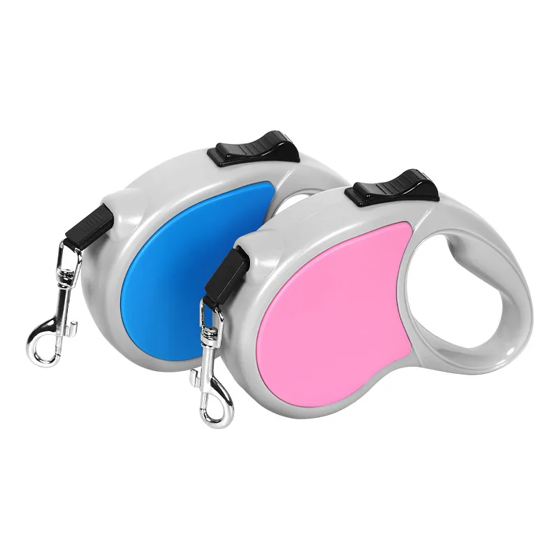 Wholesale Simple Pet Leash Two-color Abs Automatic Tractor Dog Leash For Walking Dog
