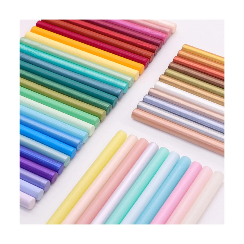 Wholesale Custom Colors 7mm Wax Stamp Wax Seal Sticks for Glue Gun