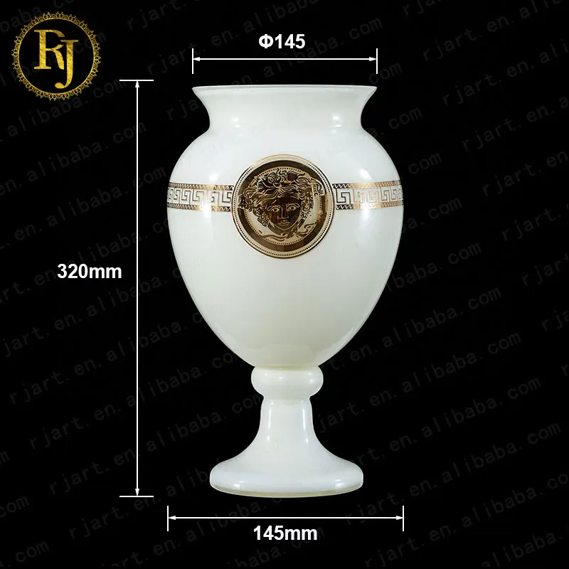 Модернизированная Европейская керамическая ваза Kazak, стеклянная ваза с золотым узором, керамическая ваза Posuda Chinni