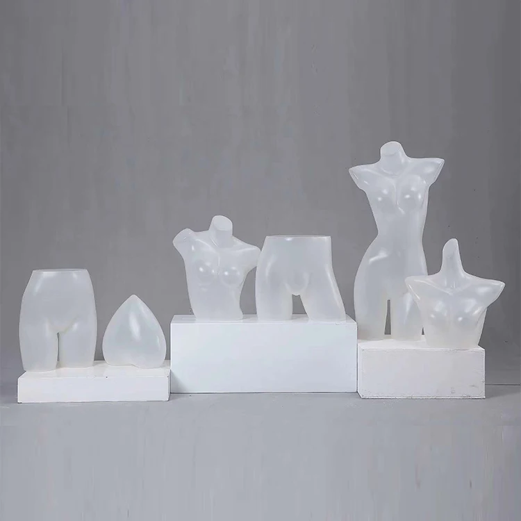 clothing plastic white half body sexy man hip female lingerie underwear mannequin