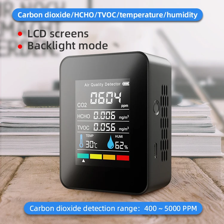 Highly Quality Portable Infrared Wifi Smart Air Quality Monitor Carbon Dioxide Gas Analyzer Air Detector Co2 Monitor Co2 Meter