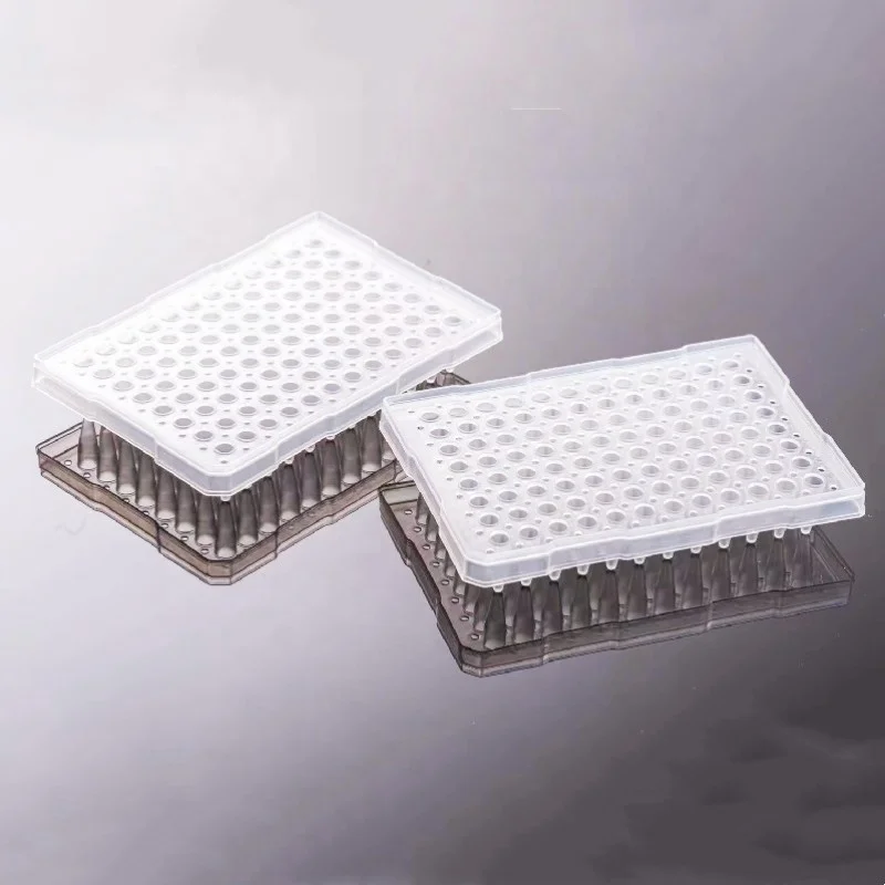 Заводская поставка, 0,2 мкл/мл, прозрачная полуоблицовочная пластина ПЦР 96 скважин