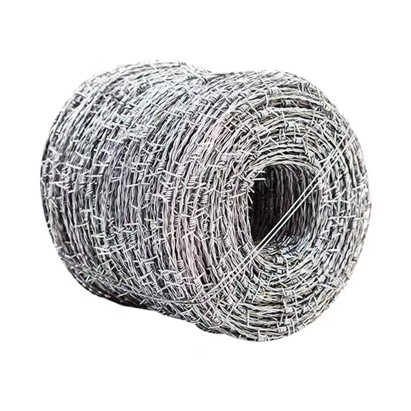 1.6mm 500m 25kgs/roll Arame farpado Security Hot Dipped Galvanized Barbed Wire for Brazil