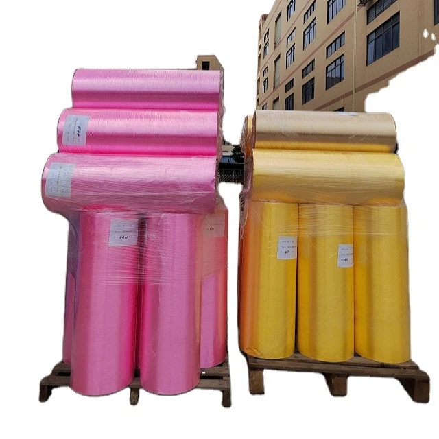 Wholesale Material Solid Color Large Width Plastic Gift Wrap Ribbon Roll For Custom Ribbon With Logo