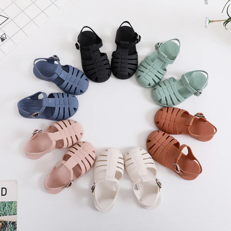 New Summer Toddler Kids Children Girls Boys Fashion Sandals Jelly Tpu Soft Bottom Baby Shoes Sandals
