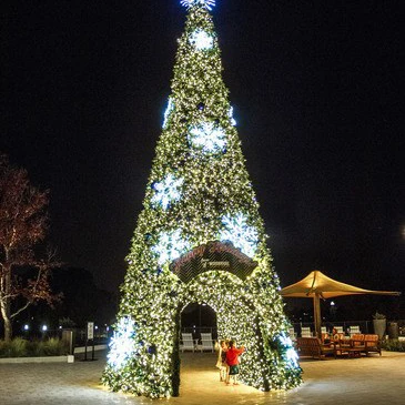 20ft 30ft 40ft 50ft Large outdoor artificial giant Christmas tree with walk through tunnel