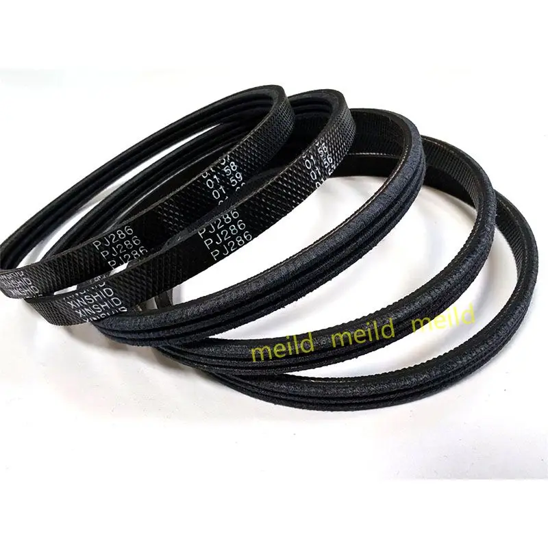 2pj286 3pj286 4pj286elastic multi rib belt conveyor drum drive belt is used in the cosmetics industry without dust