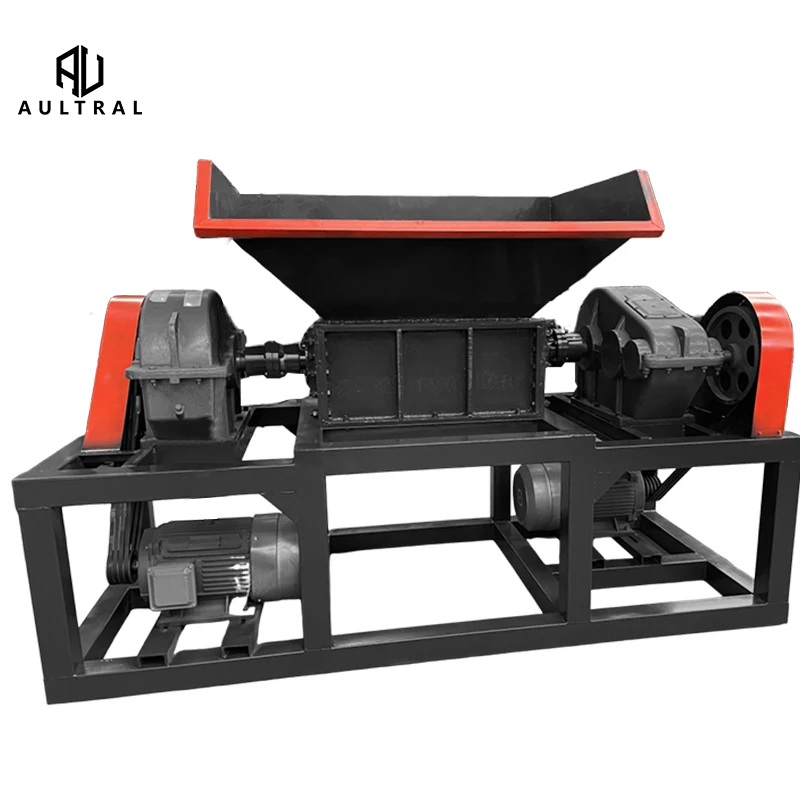 Industrial Paper Shredder Scrap Metal Shredder Machine Double Shaft Plastic Shredder Machine