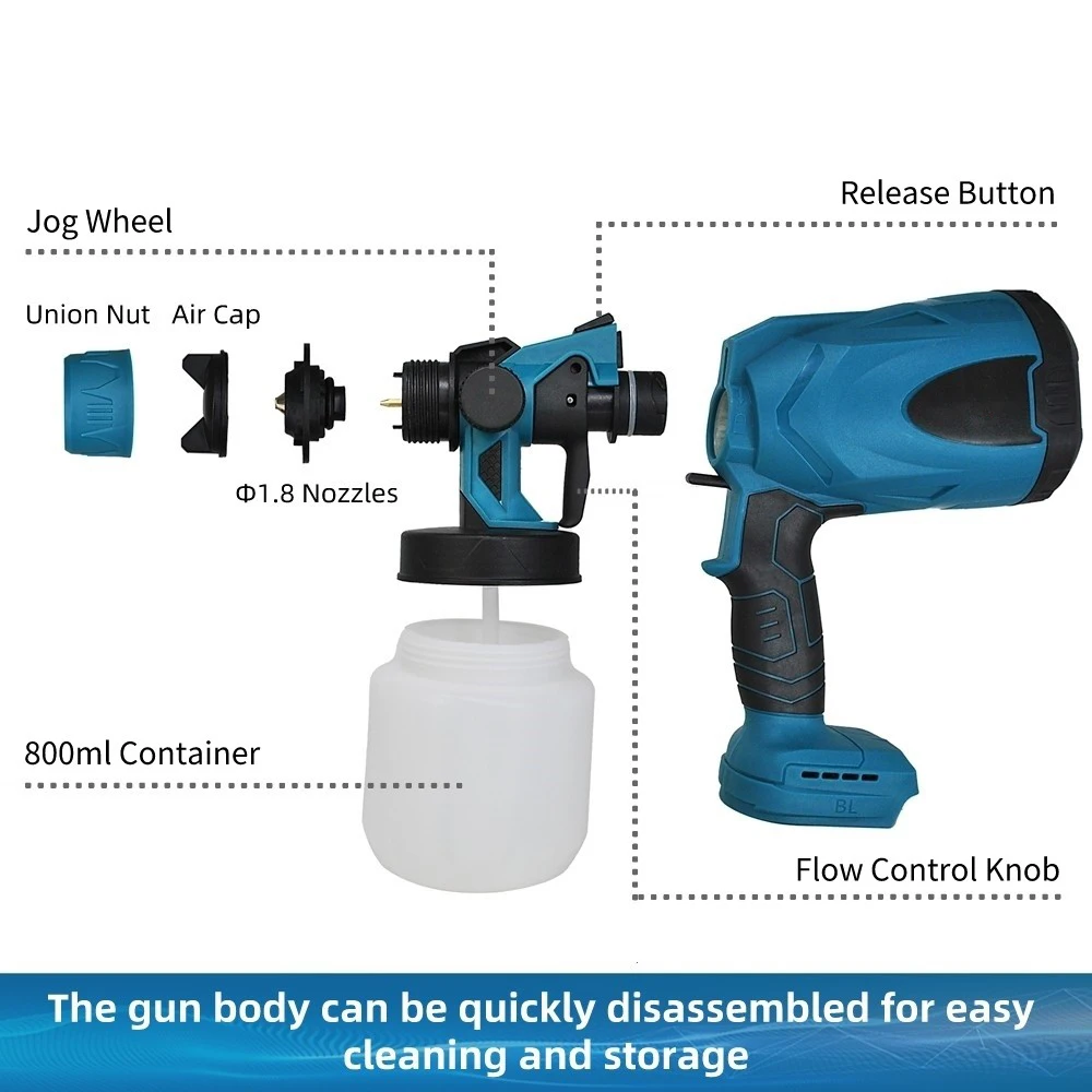 Cordless electric water blaster washer gun customization power spray gun electric