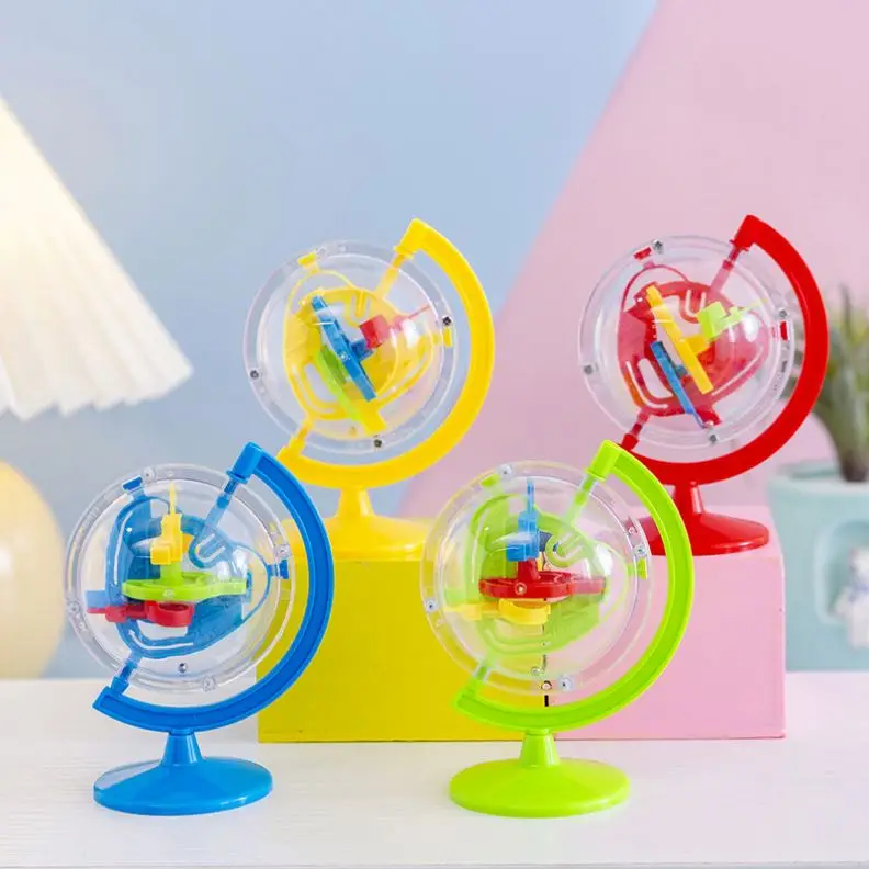 Kids Intelligent Toy Plastic Labyrinthe Globe Maze Ball Educational Cheap Toys Maze Game