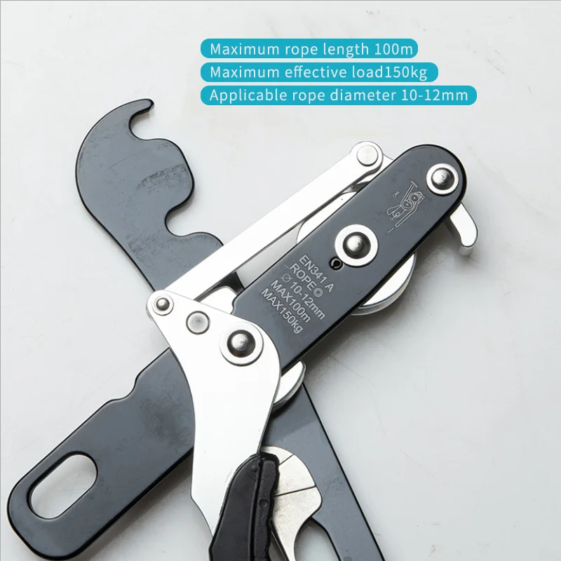 OEN STONE CE Certified Climbing Rope Rappelling Stop Descender