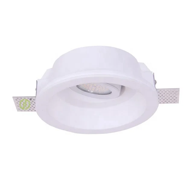 7W Down Light Recessed LED gu10 Timless Adjustable Spot Light  Frameless Gypsum Lamp